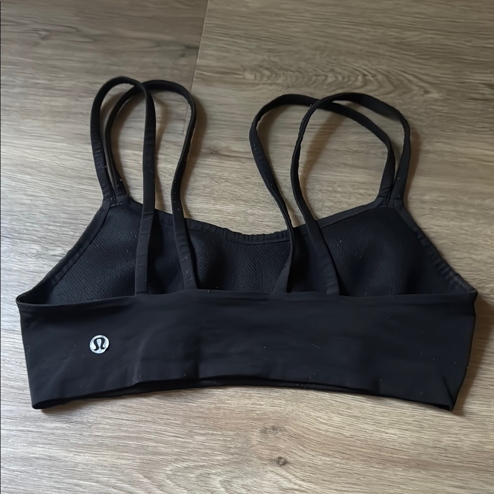 lululemon athletica Double Strap Black Sports Bra